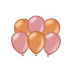 Party balloons - metallic rose gold and chrome copper