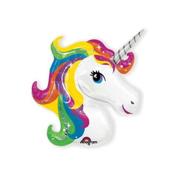 Folieballon rainbow unicorn
