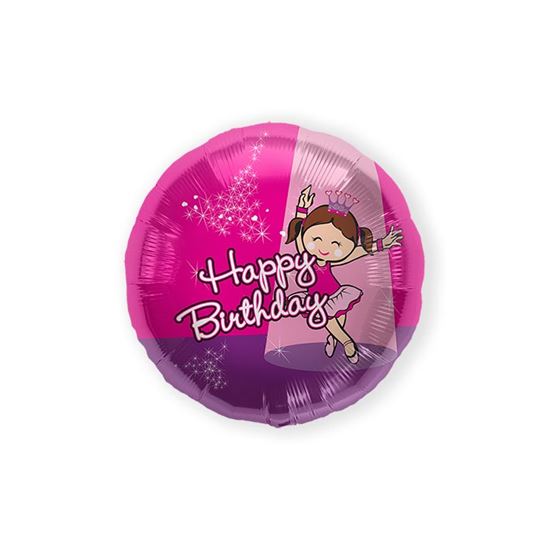 Folieballon birthday ballerina