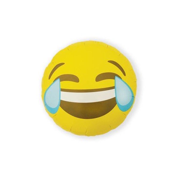 Folieballon emoji crying laughing