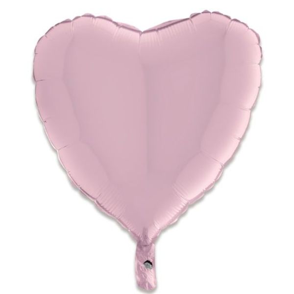 Folieballon hart lichtroze