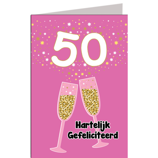 Hedendaags Hiep hiep hoera 50 jaar vrouw - feestartikelen bestellen 50 jaar EY-06