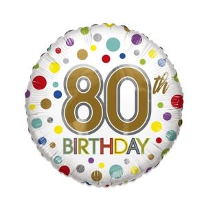 Folieballon 80th birthday