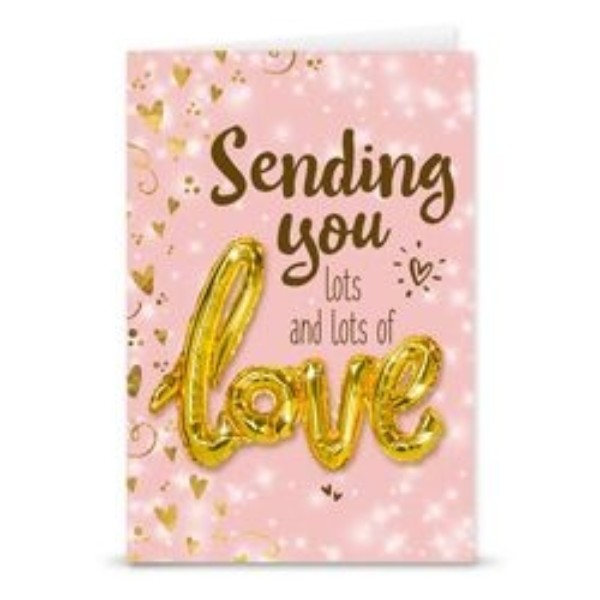 Gift card love ballon Sending you