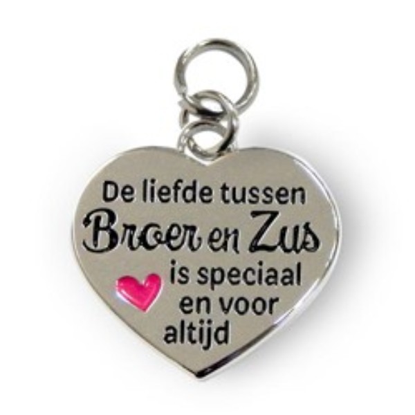 Charm for you broer-zus