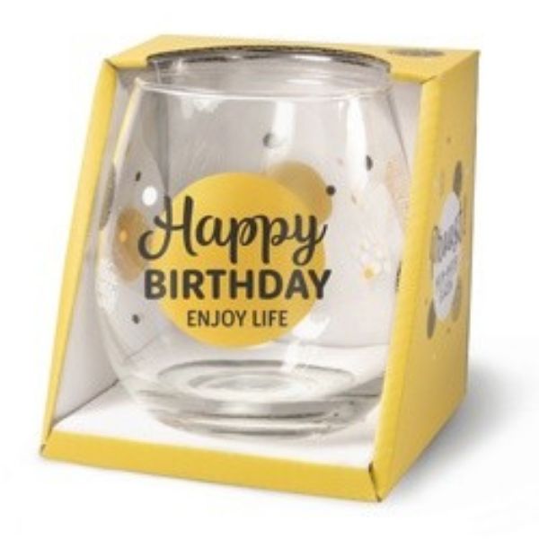 Wijnglas Happy birthday