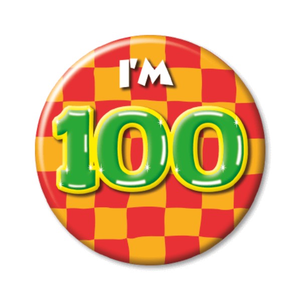Button I'm 100