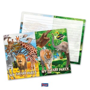 Uitnodigingen safari party