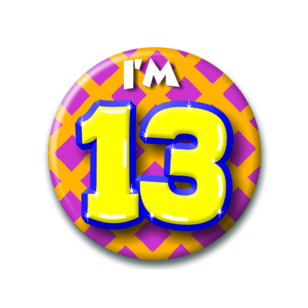 Button I'm 13