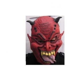 Latex masker duivel met piercing