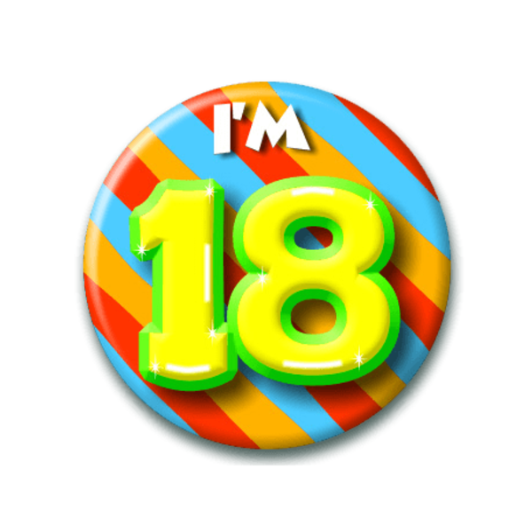 Button I'm 18