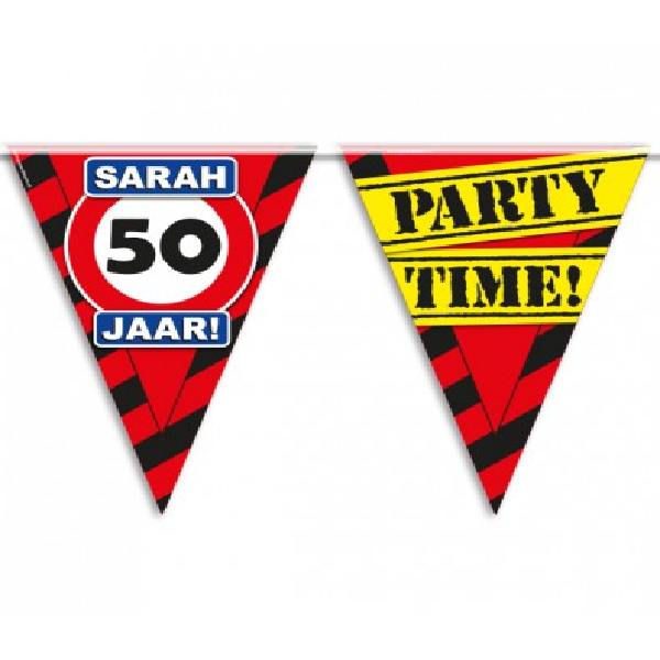 Partyvlaggen 50 jaar sarah