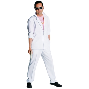 Kostuum Miami Vice wit