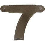 Banner letter cijfer 7 zilver metallic