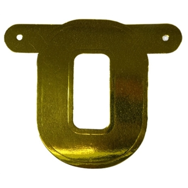 Banner letter O goud metallic