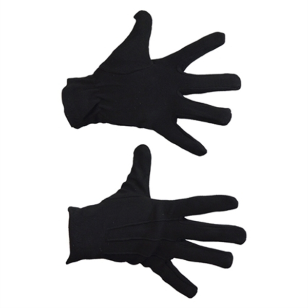Handschoenen zwart katoen luxe