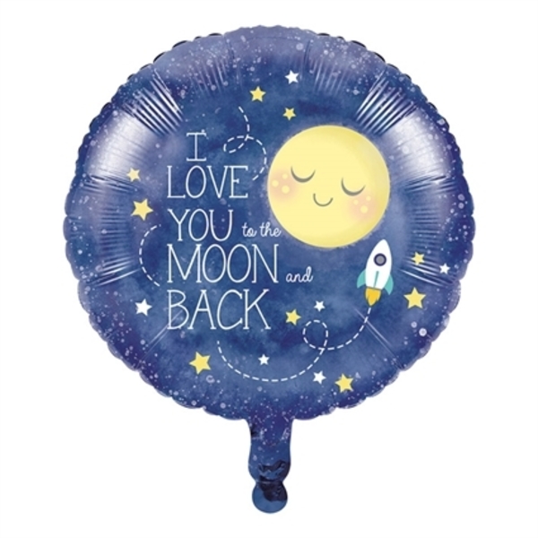 Folieballon moon and back