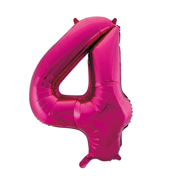 Folieballon 4 roze 92 cm
