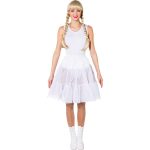 Petticoat wit knielengte 1-laags