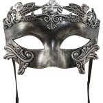 Halfmasker steampunk zilver