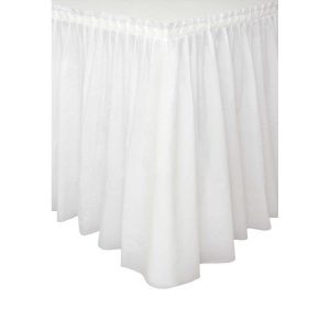 Tafelkleed wit skirt