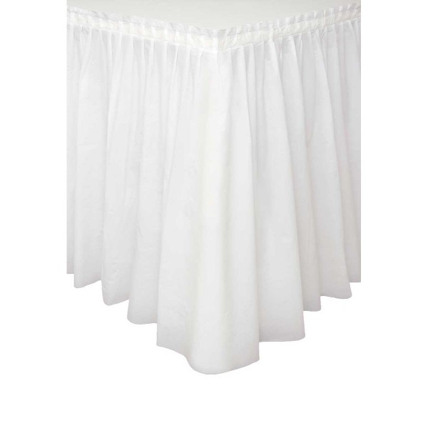 Tafelkleed wit skirt