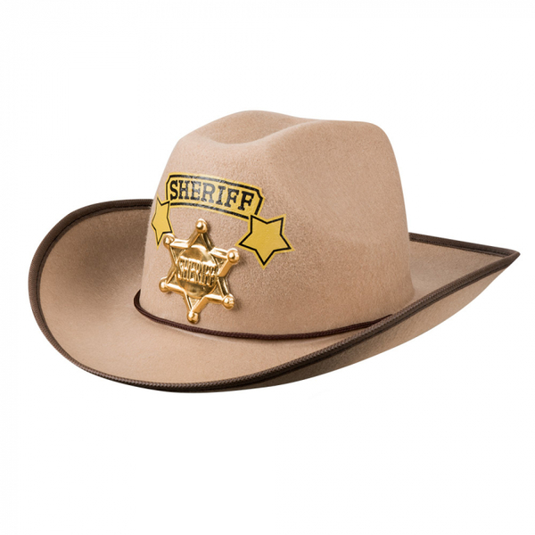 Cowboyhoed kind sheriff