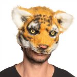 Pluche halfmasker tijger