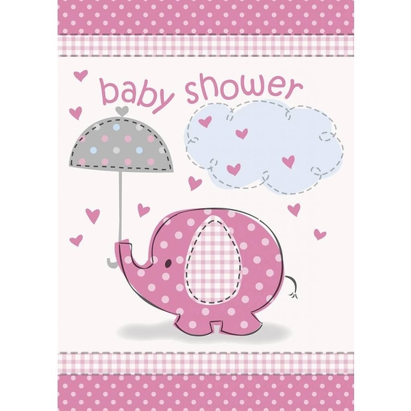 Uitnodigingen Baby Shower pink