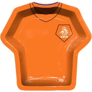 Oranje voetbal shirt borden
