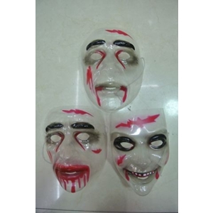 Masker Zombie transparant 3 assorti