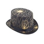 Hoge hoed met spinnenweb