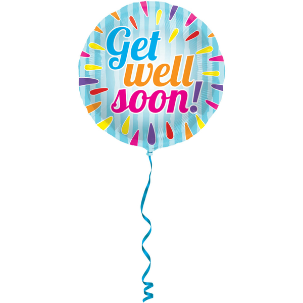 Folieballon Get well soon