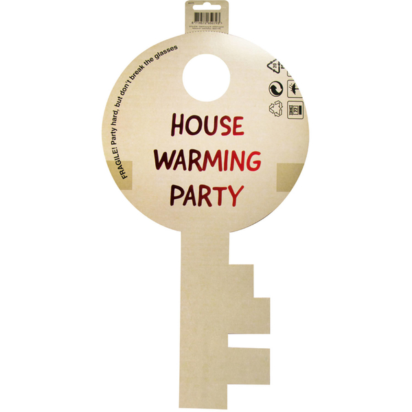 Sleutel huldeschild housewarming party