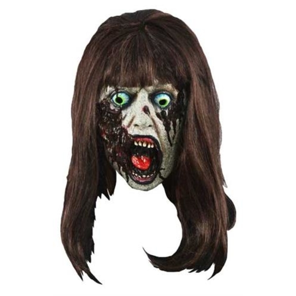 Masker zombielady met bruin haar