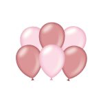 Party balloons - metallic rose gold and pink