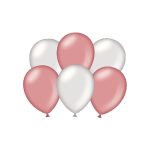 Party balloons - metallic rose gold and silver