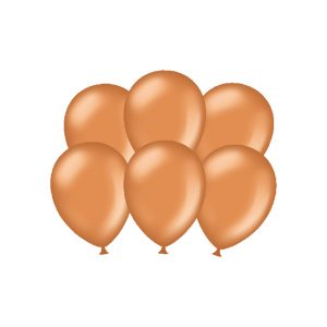 Party balloons - metallic chrome copper