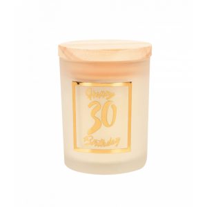 Scented candle white-rose gold 30