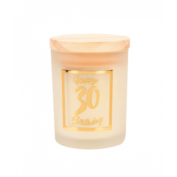 Scented candle white-rose gold 30