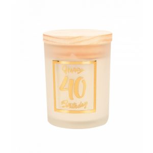 Scented candle white-rose gold 40