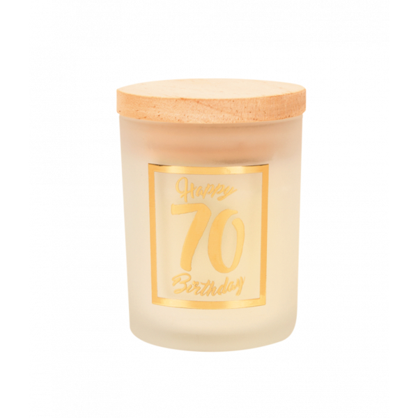 Scented candle white-rose gold 70