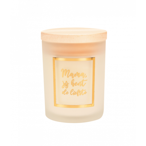 Scented candle white-rose gold Mama