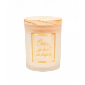 Scented candle white-rose gold Oma