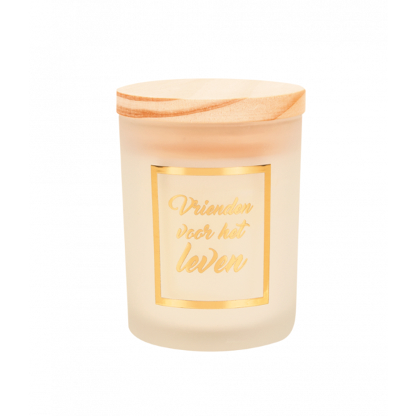 Scented candle white-rose gold Vrienden