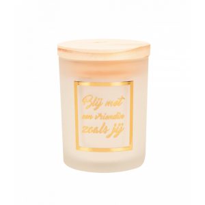 Scented candle white-rose gold Vriendin