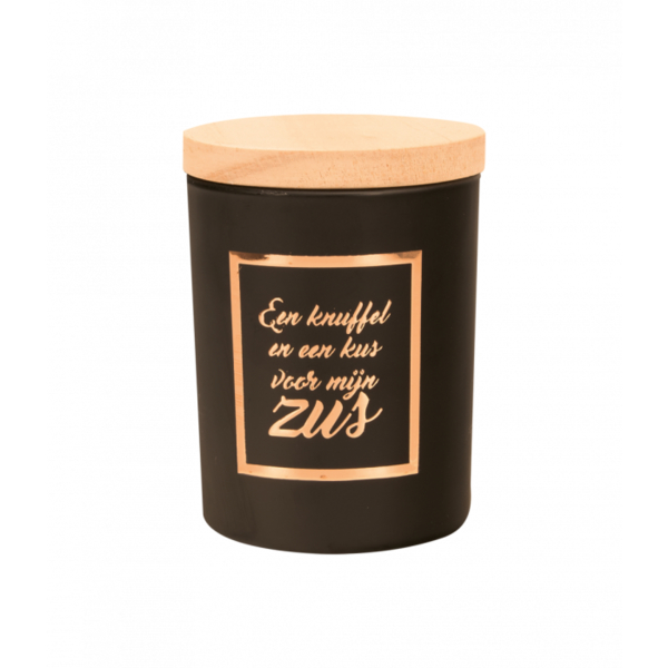 Scented candle black-rose gold Zus