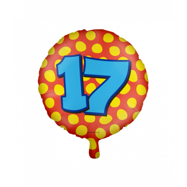 Folieballon happy foil 17