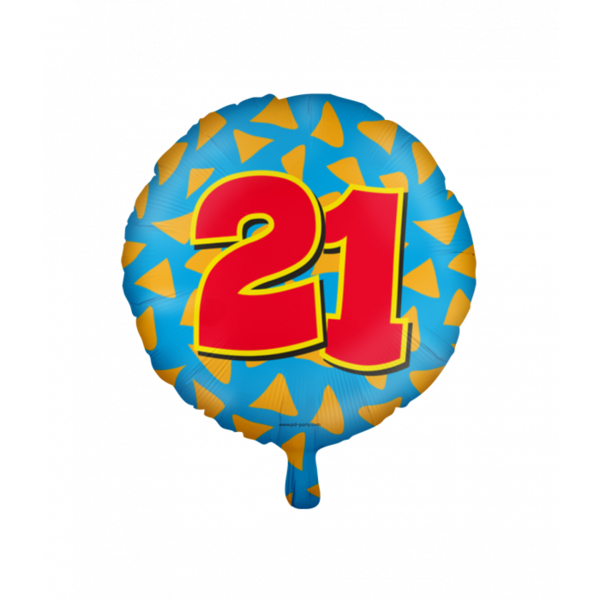 Folieballon happy foil 21