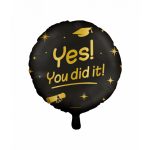 Classy party foil balloons You Did It